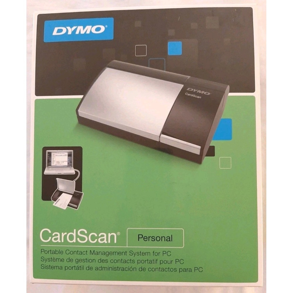 Dymo Cardscan Personal V9  Scanner/Contact Management System NEW SEALED